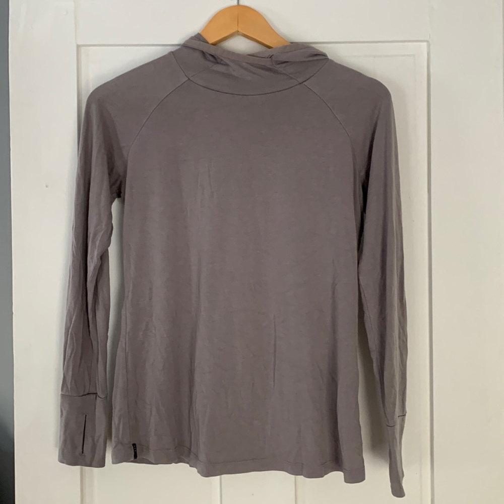 Free Fly Women's Bamboo Weekender Hoodie Size Small Color Stone Grey